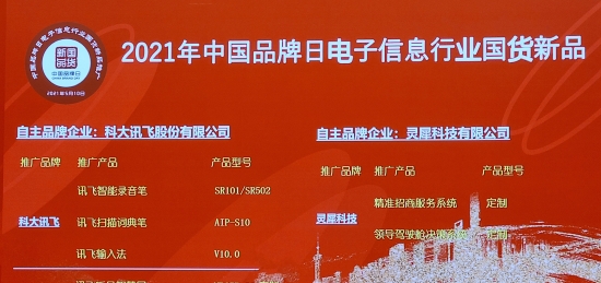 2021年中国品牌日 讯飞输入法荣膺“国货新品”